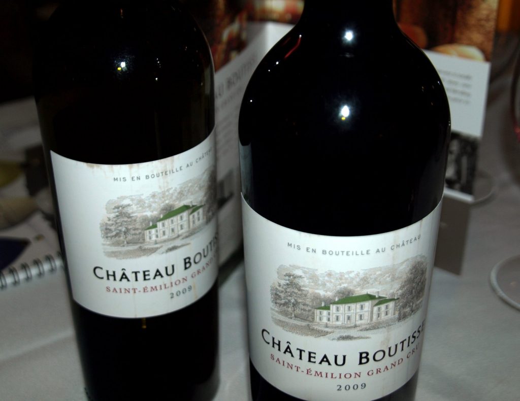 An image of a 2009 bottle of Chateau Boutisse