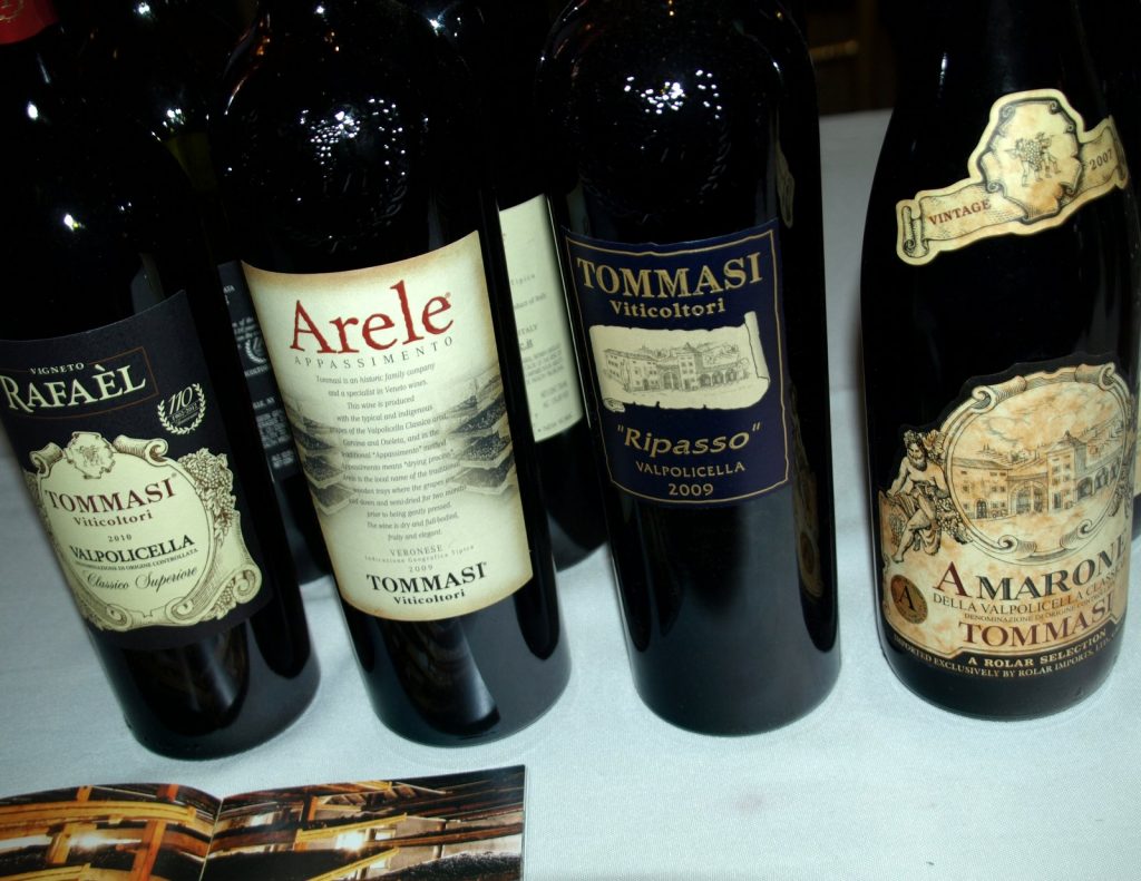An Arrangement of Tomassi Viticoltori wines.